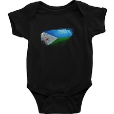 Darkhane Cibuti - Djibouti Siyah Unisex Bebek Body - Zıbın