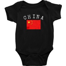 Darkhane Çin Siyah Unisex Bebek Body - Zıbın