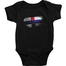 Darkhane Hollanda Antilleri - Netherlands Antilles Siyah Unisex Bebek Body - Zıbın