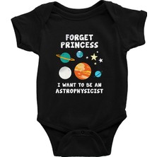 Darkhane Astrofizikçi Siyah Unisex Bebek Body - Zıbın