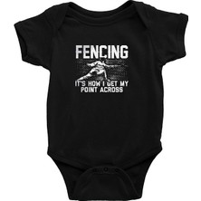 Darkhane Eskrim Siyah Unisex Bebek Body - Zıbın