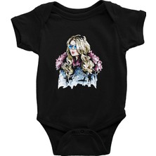 Darkhane Kış Mevsimi Tarzı Siyah Unisex Bebek Body - Zıbın