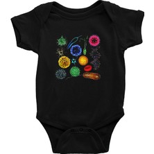 Darkhane Mikrobiyolog Siyah Unisex Bebek Body - Zıbın