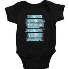 Darkhane Sinek Kuşu Siyah Unisex Bebek Body - Zıbın