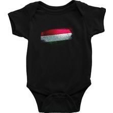 Darkhane Macaristan - Hungary Siyah Unisex Bebek Body - Zıbın