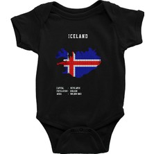 Darkhane Izlanda Siyah Unisex Bebek Body - Zıbın