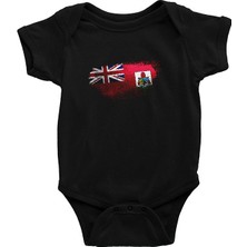 Darkhane Bermuda Siyah Unisex Bebek Body - Zıbın