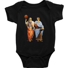 Darkhane Filozof Siyah Unisex Bebek Body - Zıbın