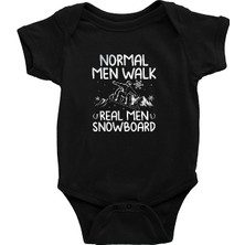 Darkhane Snowboarding Siyah Unisex Bebek Body - Zıbın