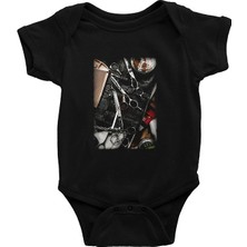 Darkhane Berber Kuaför Siyah Unisex Bebek Body - Zıbın