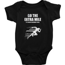 Darkhane Maraton Siyah Unisex Bebek Body - Zıbın