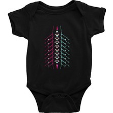 Darkhane Kürek Siyah Unisex Bebek Body - Zıbın