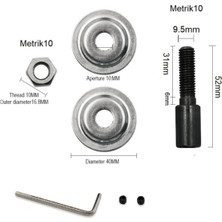 Depolife Motor Için Bağlantı Şaftı Somunlu Kaplin Mandren Adaptör 5mm 6mm 8mm Mil Uyumlu 3lü Bağlama Mili