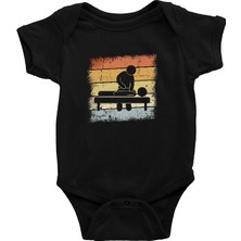 Darkhane Masör Siyah Unisex Bebek Body - Zıbın