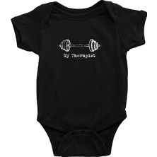 Darkhane Halter Siyah Unisex Bebek Body - Zıbın