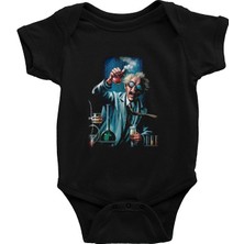 Darkhane Bakteriyolog Siyah Unisex Bebek Body - Zıbın