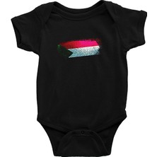 Darkhane Sudan Siyah Unisex Bebek Body - Zıbın