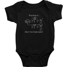Darkhane Elektrik Mühendis Siyah Unisex Bebek Body - Zıbın