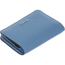 Tergan  Mavi Hakiki Deri Kadın Cüzdan - S1CB00005812-I6T