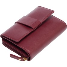 Tergan  Bordo Hakiki Deri Kadın Cüzdan - S1CB00005813-K16