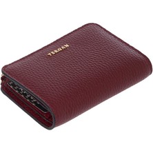 Tergan Bordo Hakiki Deri Kadın Cüzdan - S1CB00005812-M71