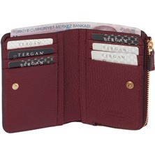 Tergan Bordo Hakiki Deri Kadın Cüzdan - S1CB00005812-M71