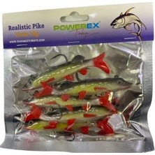 Powerex Realistic Pike Turna Silikonu 10CM. 18GR. 5'li Paket (Kod 6578)