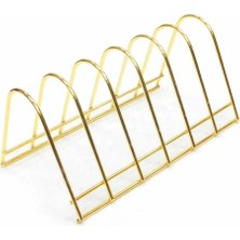 Gead Metal Ferforje Gold Tabak Standı-6'lı Gold Stand