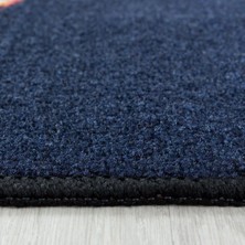 Carpettex Oyun Halısı Uzay Gezegenler Temalı Çocuk Bebek Odası Lacivert Tonlarda