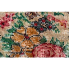 El Dokuma Vintage Eskitme Halı 120X206 cm 10344