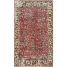 El Dokuma Vintage Eskitme Halı 116X193 cm 10346