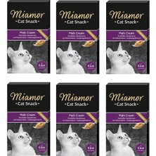 Miamor Cream Malt Peynirli Kedi Ödülü 6 x 15 gr. 6 Lı Paket