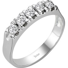 Sirius Pırlanta G Renk 0,47 Karat Pırlanta 5 Taş Yüzük 0422R0015