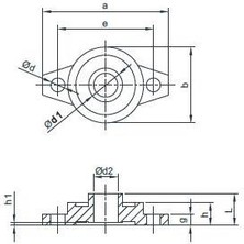 Mermak Cnc UFL000 Rulmanlı Yatak Ø10 mm