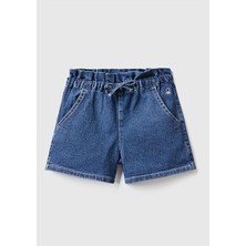 Benetton Kız Çocuk Denim Çocuk Şort 4XA2G900Q-24Y-003