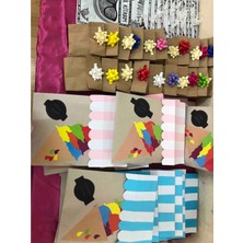 Pali 100 Adet 12X20CM Körüklü Kraft Hedıye Paketi Ambalaj Poşeti Şamua Kese Kağıdı