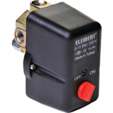 Element Elt-6co-3y (2-11) 3 Yollu On/off  Kompresör Basınç Şalteri 220V- 1/2''