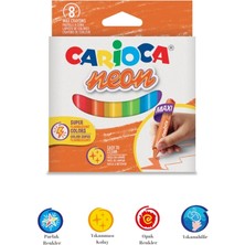 Carioca Fosforlu Pastel Boya Kalemi 8’li