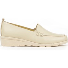 Ziya Ziya, Kadın Hakiki Deri Günlük Ayakkabı 1411022Z2021 Bej