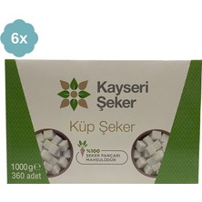 Kayseri Şeker Küp Şeker 1000 gr x 6 Adet