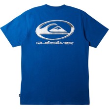 QUIKSILVER Chrome Logo SS STN AQYZT09545-12227 ERKEK Mavi Tişört