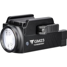 Xiyu Shop Siyah Stil GM23 Trustfire GM23 Taktik LED El Feneri 800 Lümen Kompakt Güçlü GL0CK Hafif Raylı Montajlı Hızlı Bırakma USB Şarj Edilebilir Torch (Yurt Dışından)