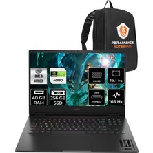 Hp Omen 16 Intel Core I9 14900HX 40GB 256GB SSD RTX4080/12GB 165Hz 16.1" Fhd Fdos Taşınabilir Bilgisayar & Per4 Çanta 9J2A5EAPN321