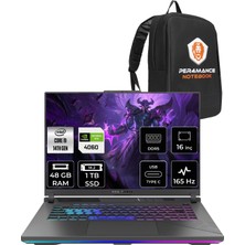 Asus Rog Strix G16 Intel Core I9 14900HX 48GB 1tb SSD RTX4060/8GB 165Hz 16" Fhd+ Fdos Taşınabilir Bilgisayar N3095 & Per4 Çanta N3095P328