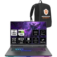 ASUS Rog Strix G16 Intel Core I9 14900HX 8gb 4tb SSD RTX4060/8GB 165Hz 16" Fhd+ W11H Taşınabilir Bilgisayar N3095 & Per4 Çanta N3095P345