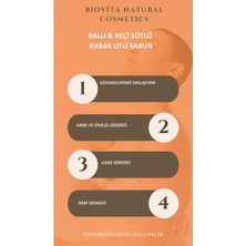 Biovita Natural Cosmetics Ballı & Keçi Sütlü Kabak Lifli Sabun