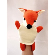 Uğraş Shop Peluş Tilki Kukla Oyuncak 25 cm Oyun Arkadaşı Yerli Üretim