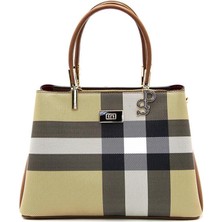 Silver & Polo Bej - Taba SP1098 Kadın El Çantası