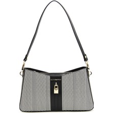 Silver & Polo Siyah Beyaz - Siyah SP1102 Kadın Omuz Çantası