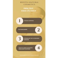 Biovita Natural Cosmetics Pirinç Özlü Kabak Lifli  Sabun